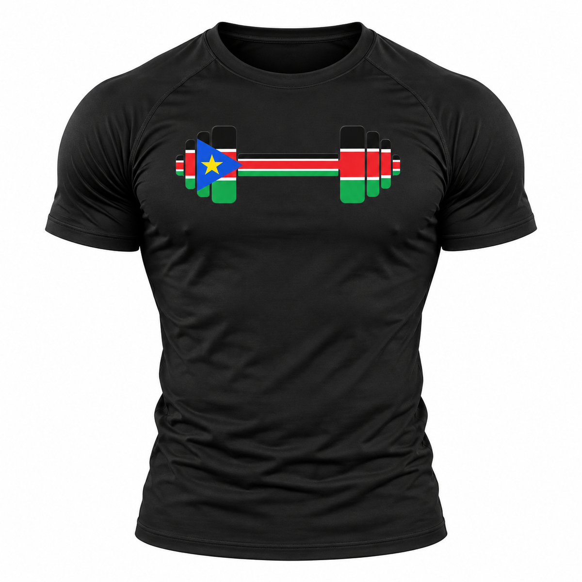 SSD Lifting South Sudan Dumbbell Compression Tee