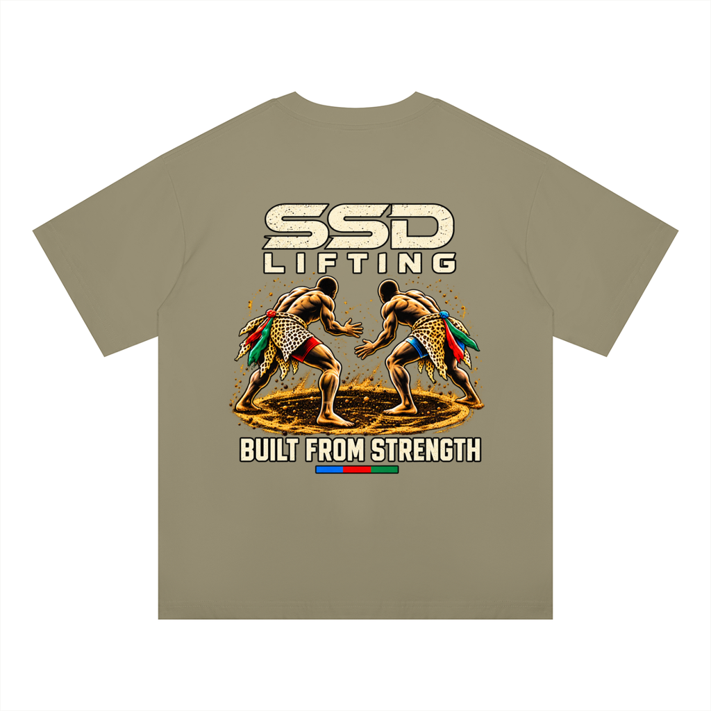 Built From Strength Wrestling Oversized Drop Shoulder T-Shirt