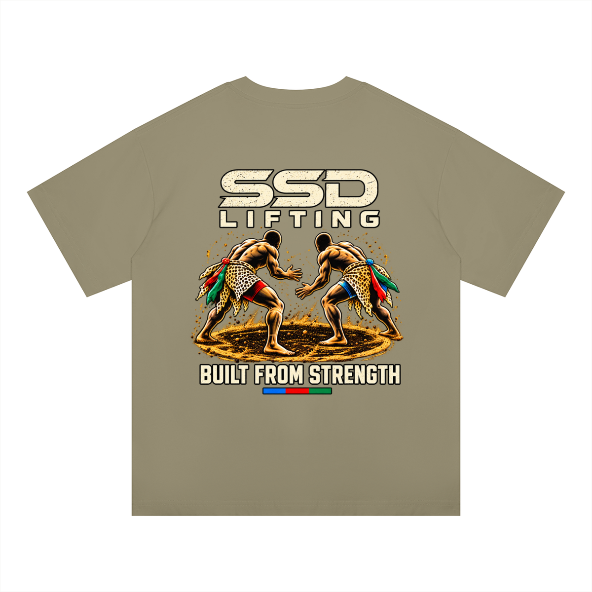 Built From Strength Wrestling Oversized Drop Shoulder T-Shirt
