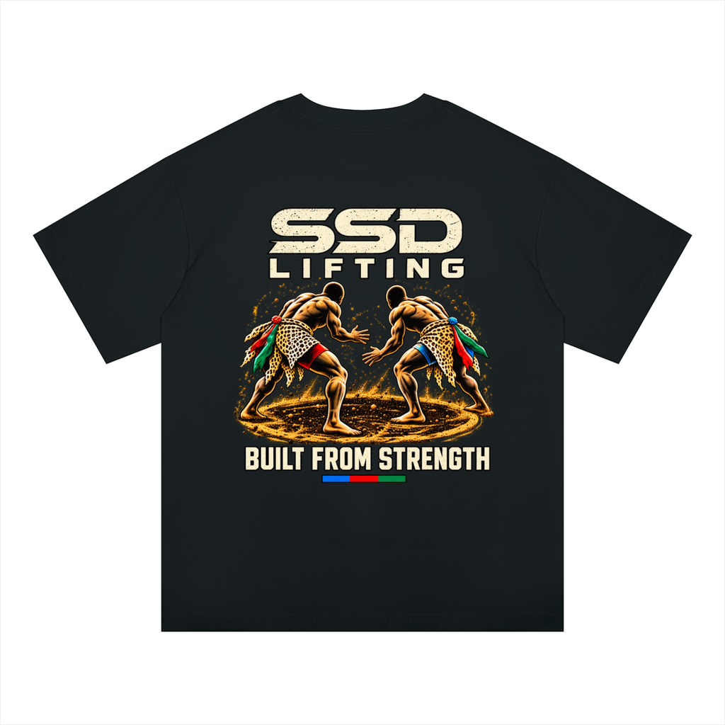 Built From Strength Wrestling Oversized Drop Shoulder T-Shirt