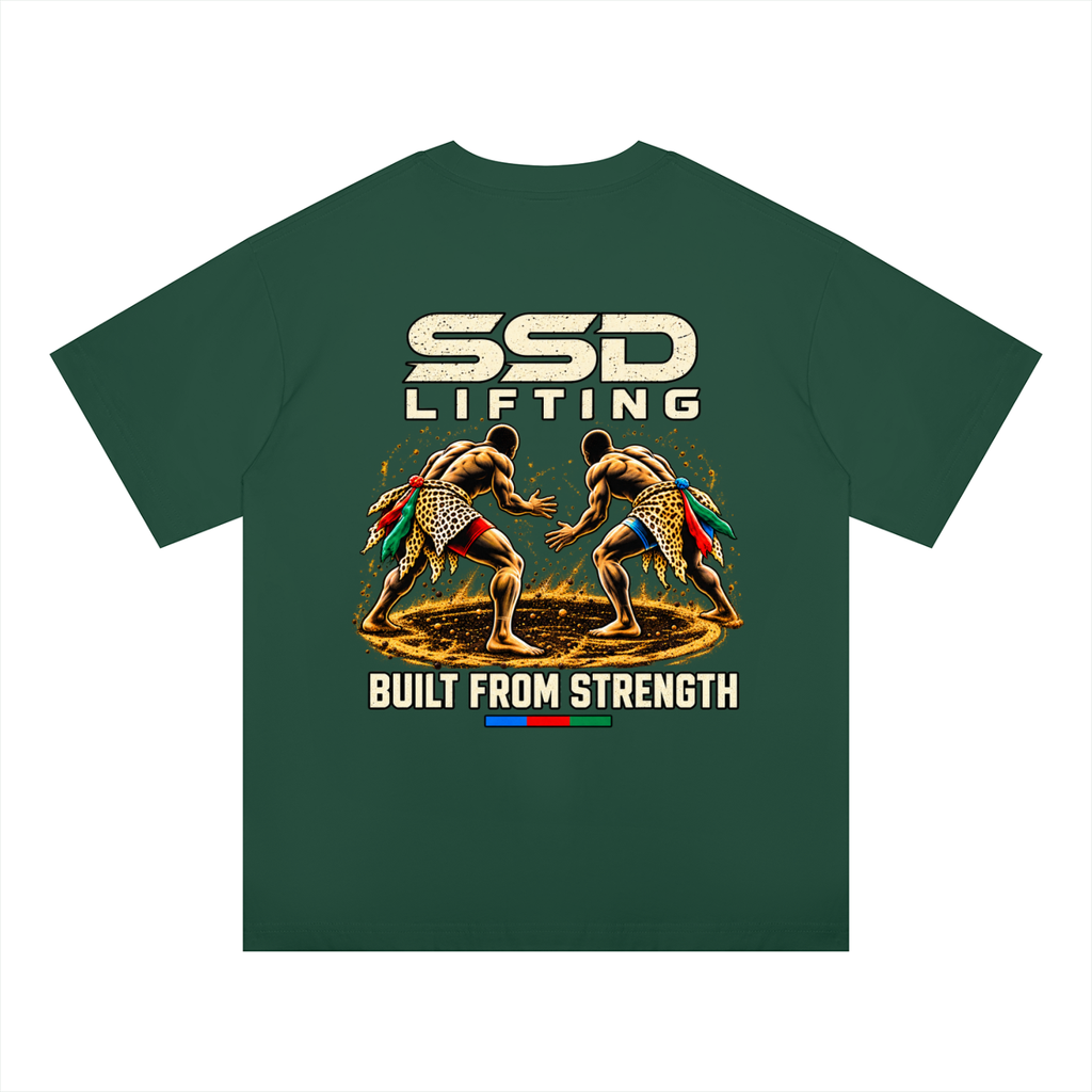 Built From Strength Wrestling Oversized Drop Shoulder T-Shirt