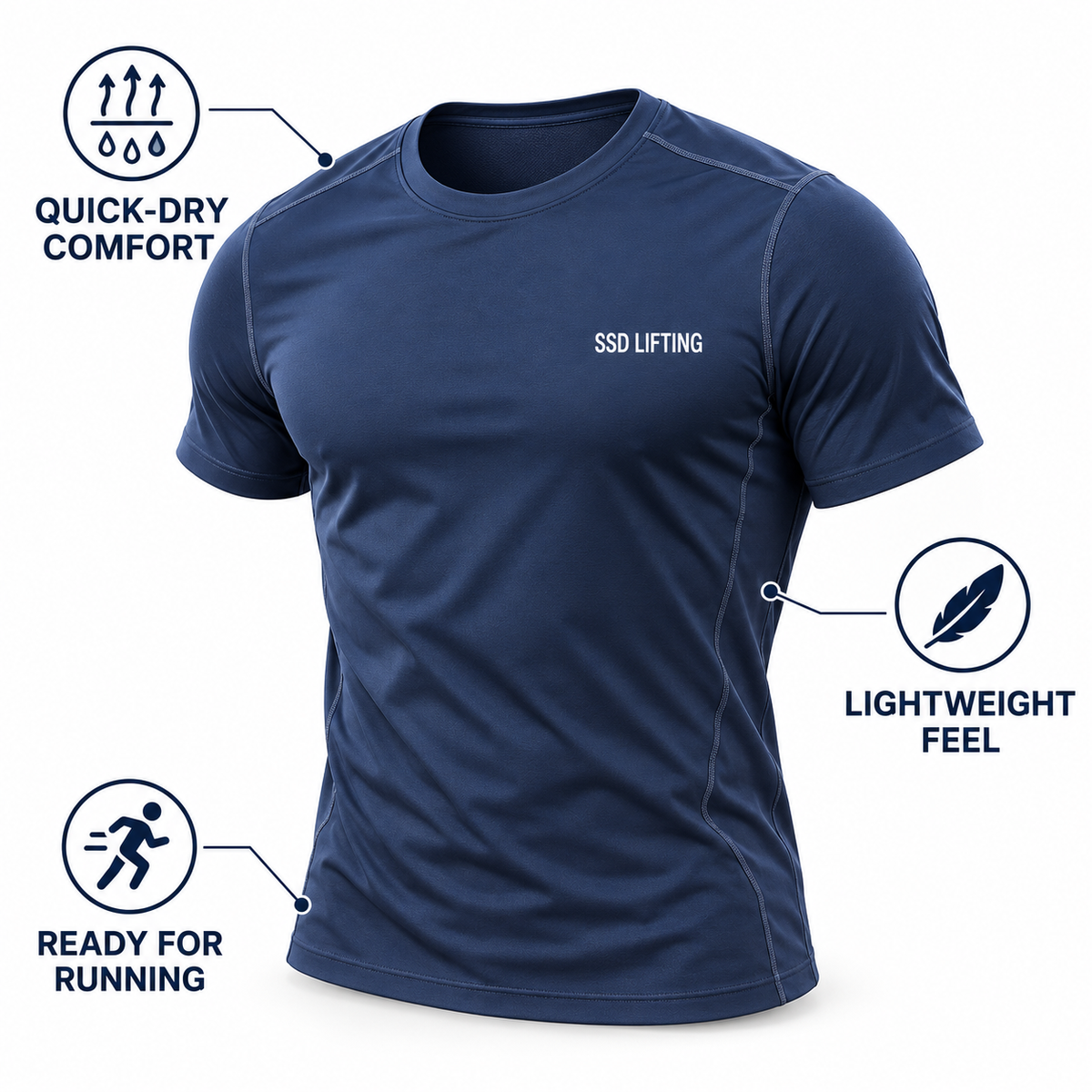 SSD Lifting Men’s Performance Running Tee