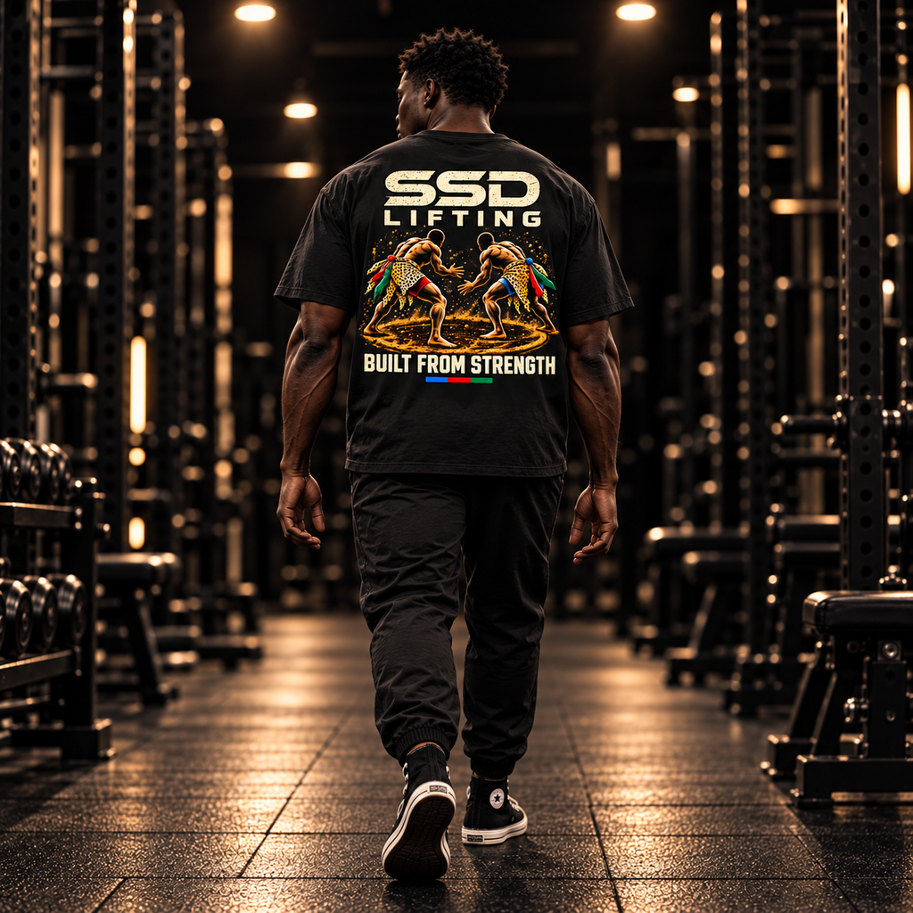 Built From Strength Wrestling Oversized Drop Shoulder T-Shirt