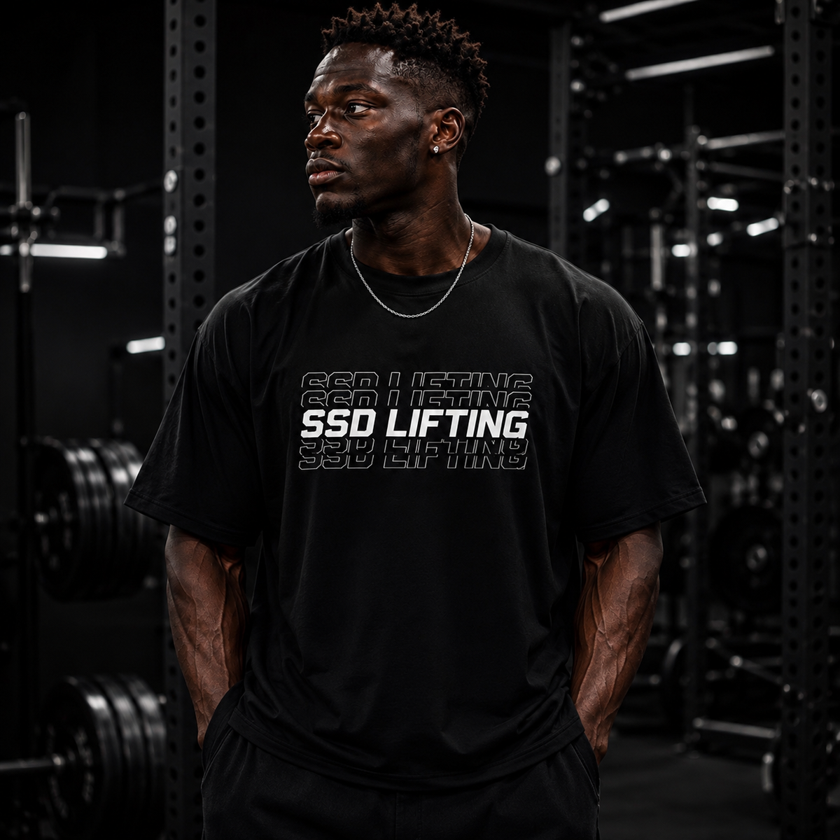 SSD Lifting Premium Heavyweight Tee – Stacked Edition