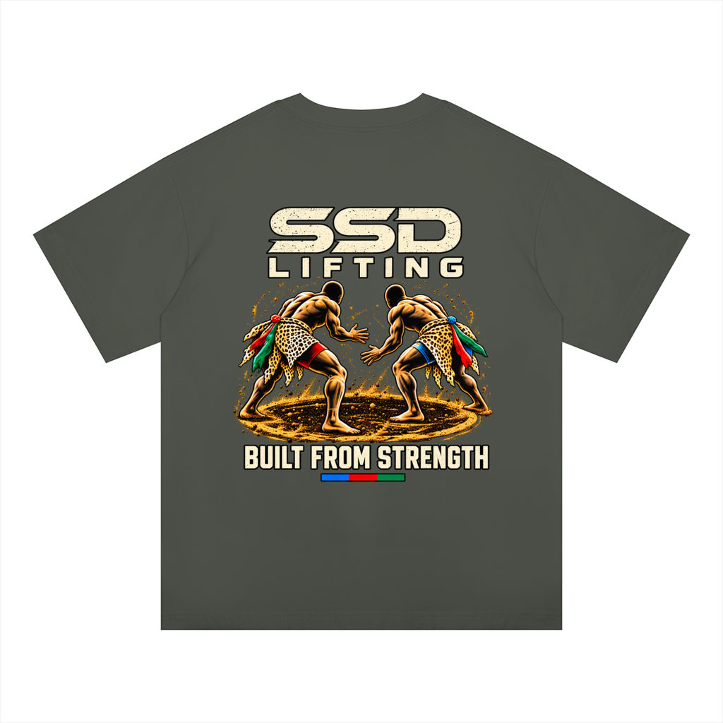 Built From Strength Wrestling Oversized Drop Shoulder T-Shirt
