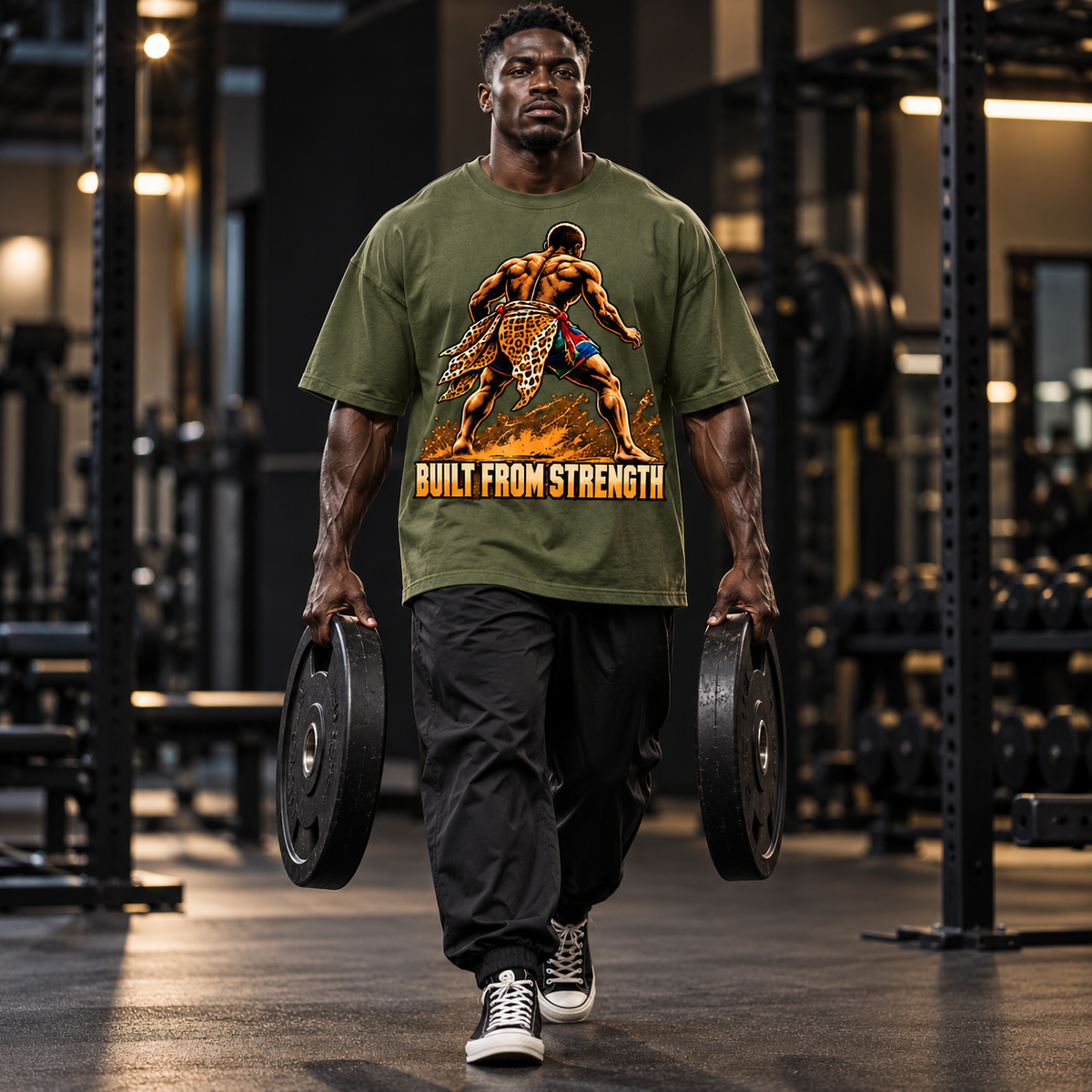Built From Strength Oversized Drop Shoulder T-Shirt