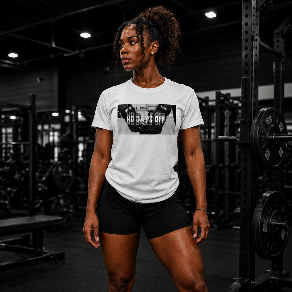 SSD Lifting Women’s Training Tee – No Days Off Edition