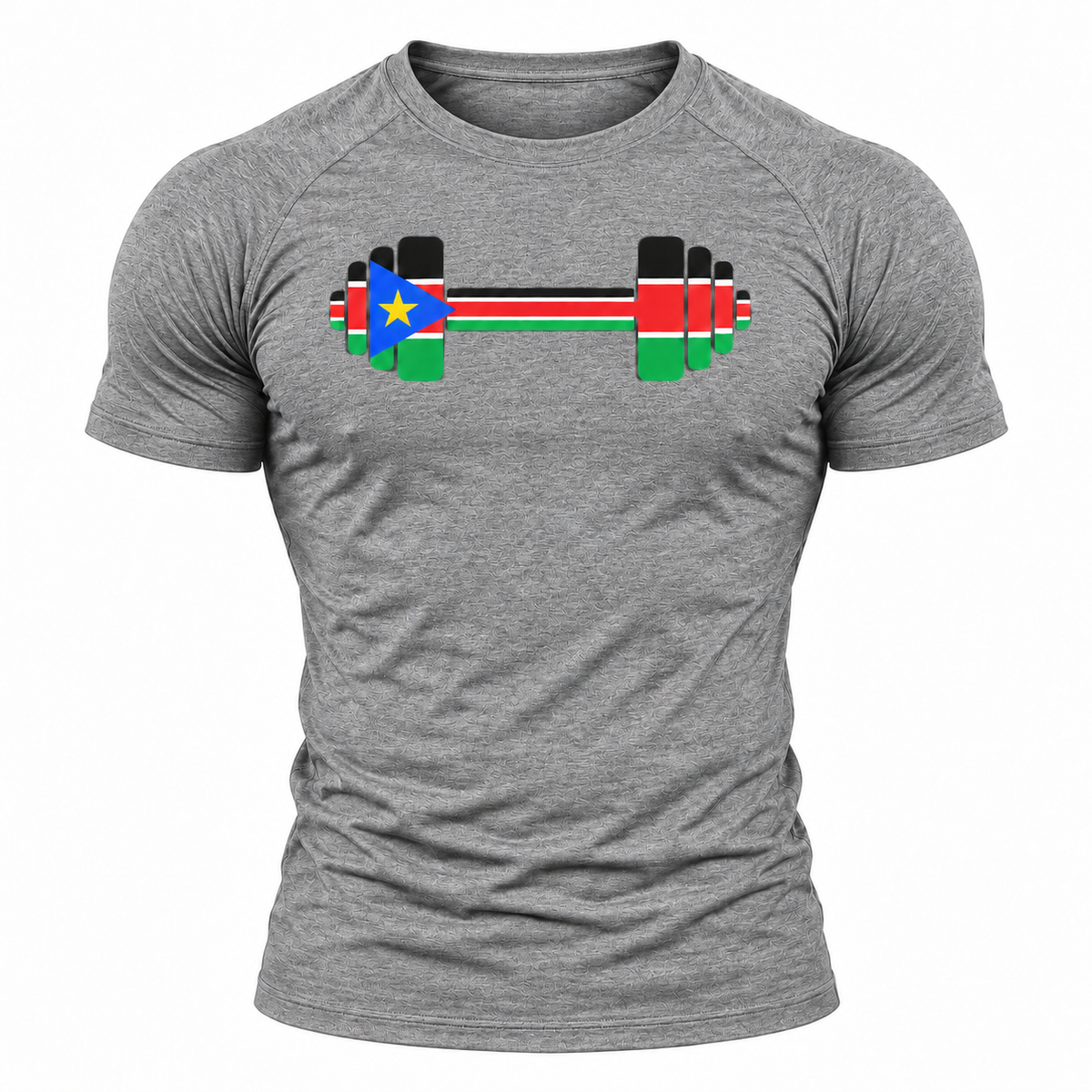 SSD Lifting South Sudan Dumbbell Compression Tee