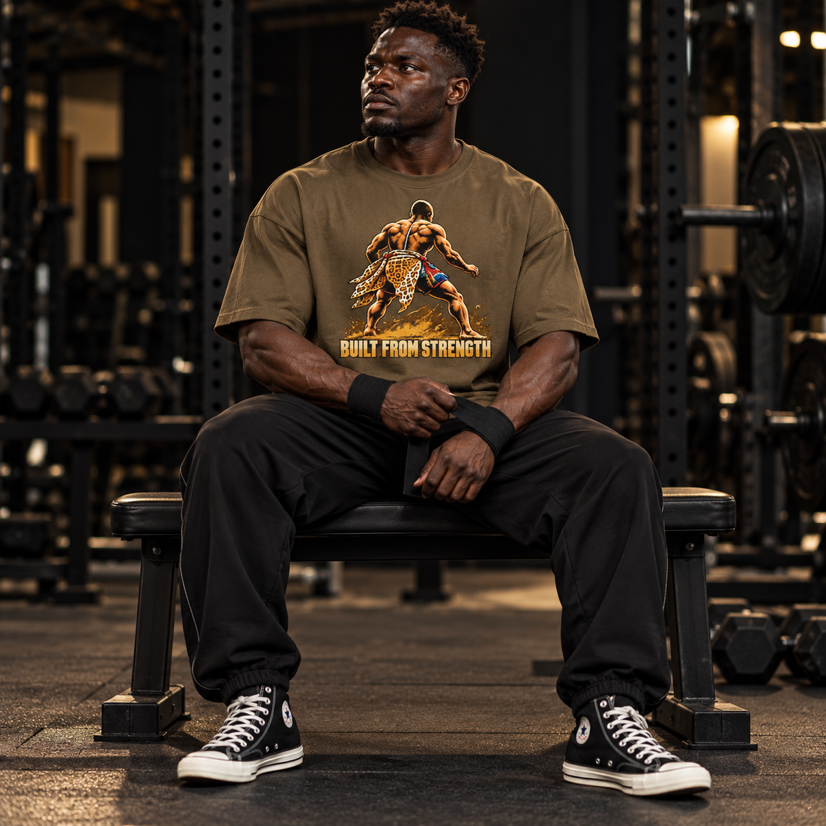 Built From Strength Oversized Drop Shoulder T-Shirt